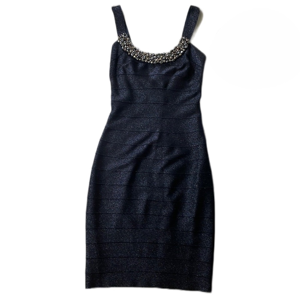 Blue Sparkle Bodycon Dress